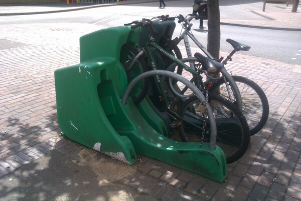 The photo for "Street Pod" cycle parking - your feedback please.